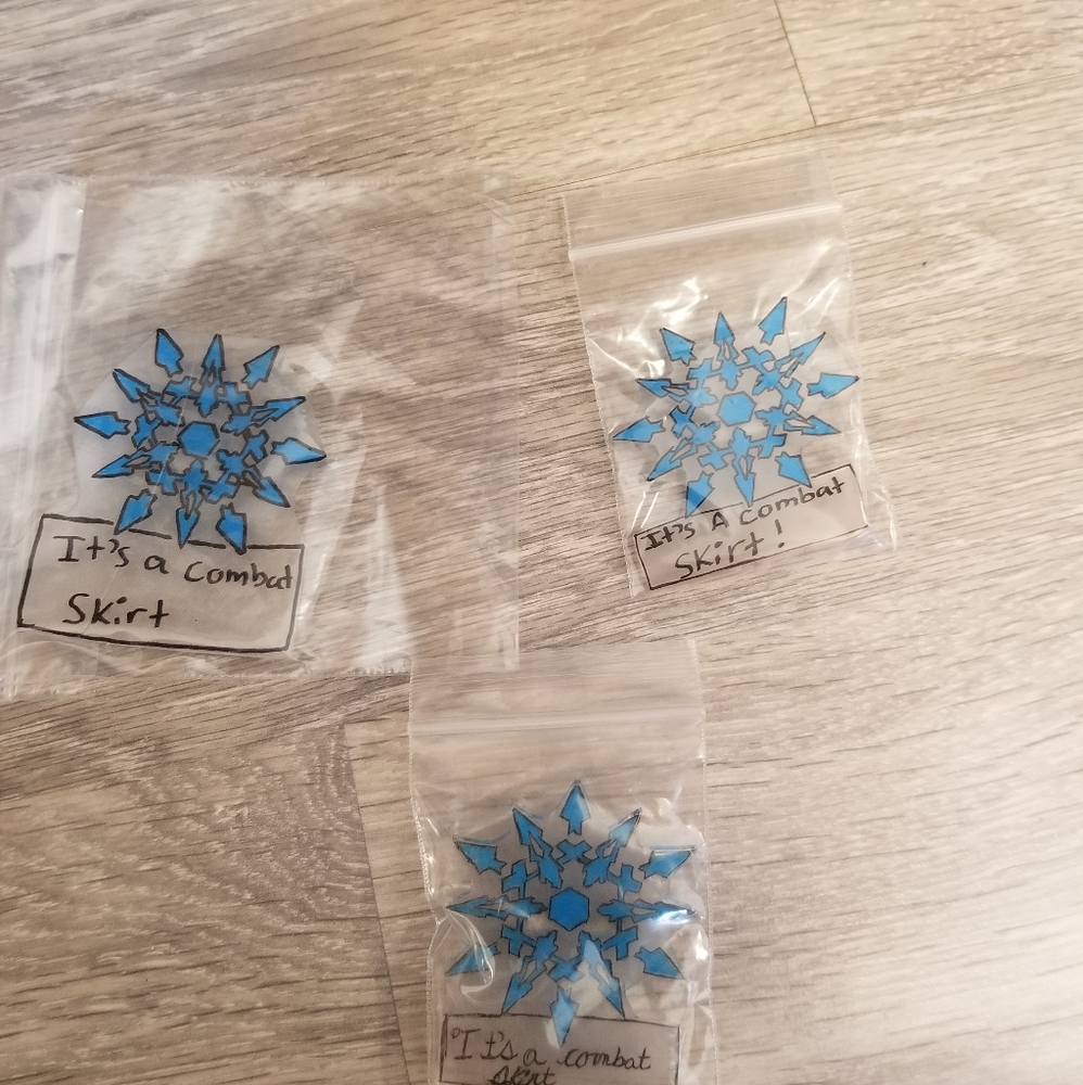Weiss Shrinky Dinks pins